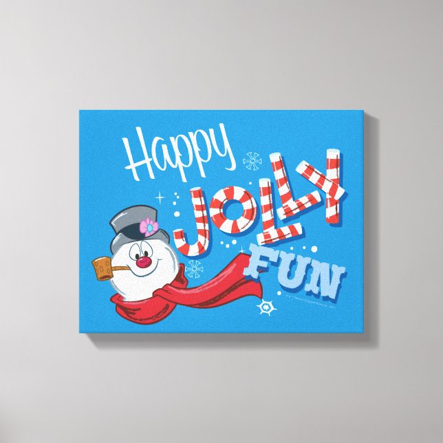 Toile Frosty the Snowman™ | Joyeux Jolly Fun (Recto)