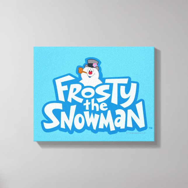 Toile Frosty the Snowman™ | Logo empilé gelé (Recto)
