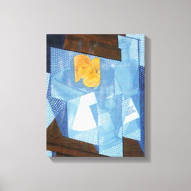 Toile Fruit Bowl par Juan Gris, Cubisme Vintage Still Li (Recto)