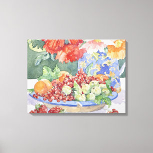Toile Fruits dans une assiette 2014