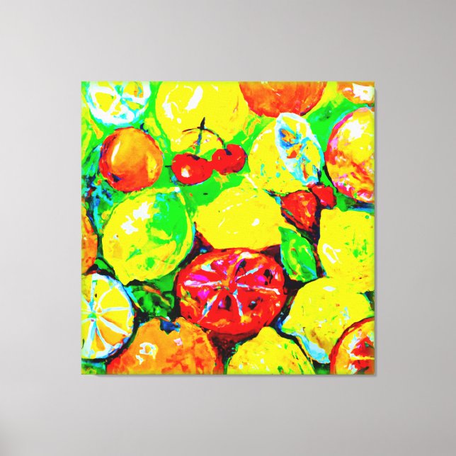 Toile "Fruits d'été" Belle Art. Acheter Maintenant (Recto)