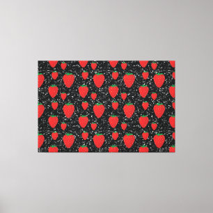 Toile Fruits fraises rouges Amateurs de baies douces Élé