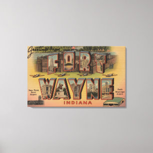 Toile Ft. Wayne, Indiana - Scènes de grandes lettres