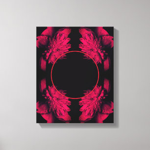 Toile Fuchsia Peony Abstrait Frame Créez votre propre ph