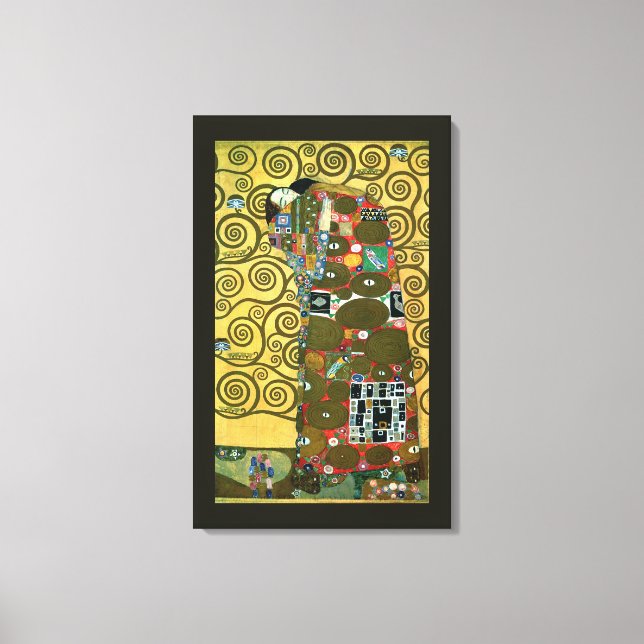 Toile Fulfillment aka The Embrace par Gustav Klimt (Recto)