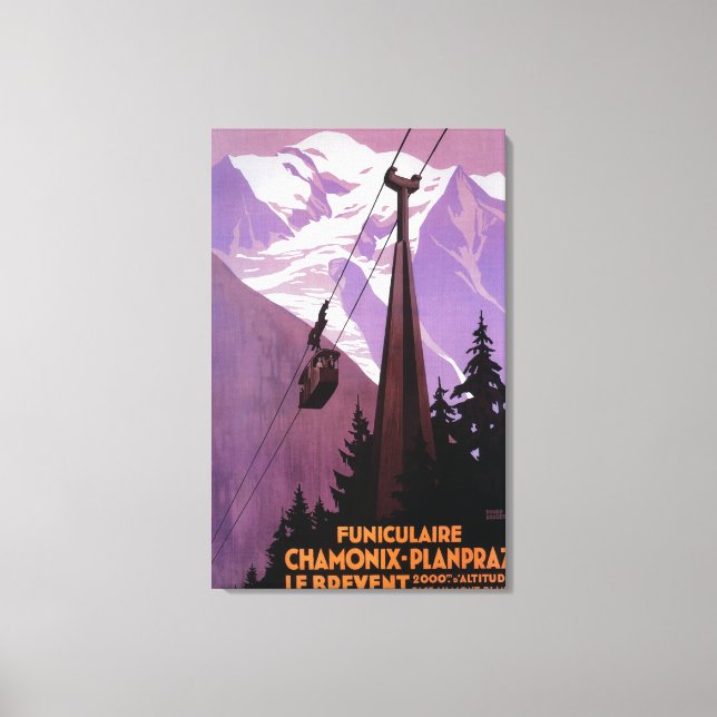 Toile Funiculaire à Brevent Mt. (Recto)