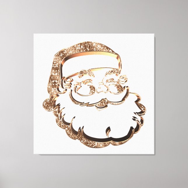 Toile Funny mignon Père Noël Élégant Noël Père Noël (Recto)