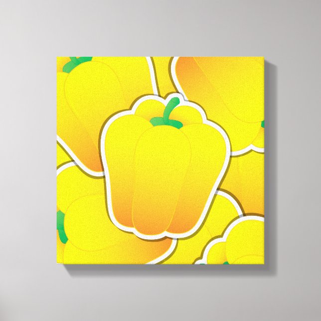 Toile Funy yellow pepper (Recto)
