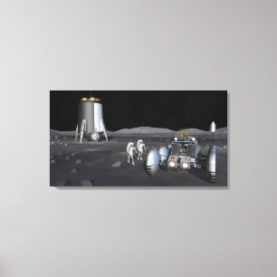 Toile Futures missions 3 d'exploration d'espace