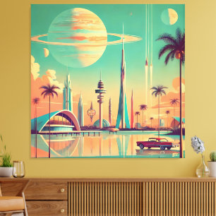 Toile Futuriste Atomique Nouveau Floride