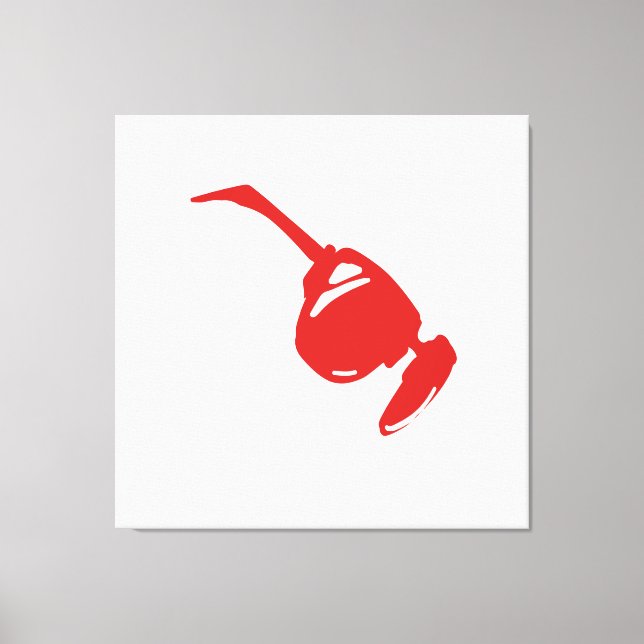 Toile Futuristic Red Tech Desi.Bold and minimal digital  (Recto)