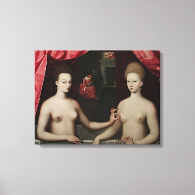 Toile Gabrielle d'Estrées et une de ses soeurs (Recto)