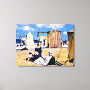 Toile Gagnon - La Plage de Dinard, beaux-arts