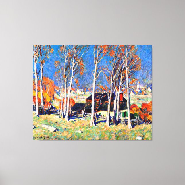 Toile Gagnon - Village solitaire sur la Saint Laurence (Recto)