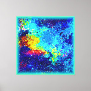 Toile Galaxie multicolore. Commandez dès maintenant