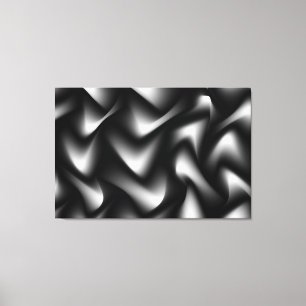 Toile Galerie Abstraite moderne en noir et blanc Imprime