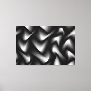 Toile Galerie Abstraite noire et blanche Imprimer
