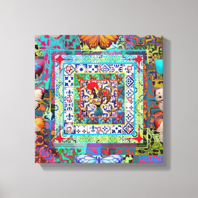 Toile Galo de Barcelos, Portugal (Recto)