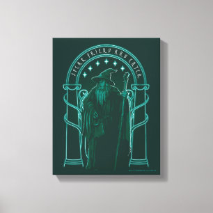 Toile GANDALF™ "Parle Ami Et Entre" Portes de Durin