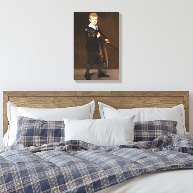 Toile Garçon portant une épée (par Edouard Manet) (Insitu(Chambre))