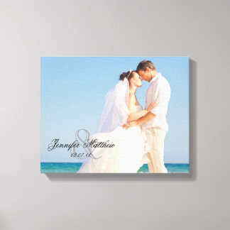 Toile Garde photo Mariage personnalisée