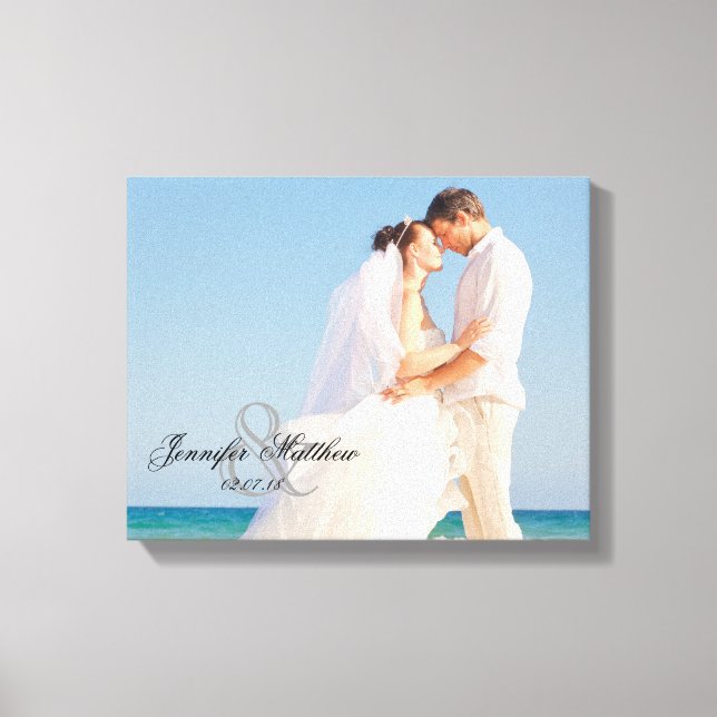 Toile Garde photo Mariage personnalisée (Recto)