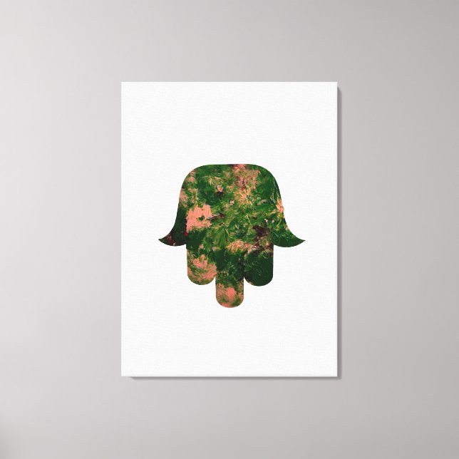 Toile Garden Hamsa Balloon Painting Studio Art  (Recto)