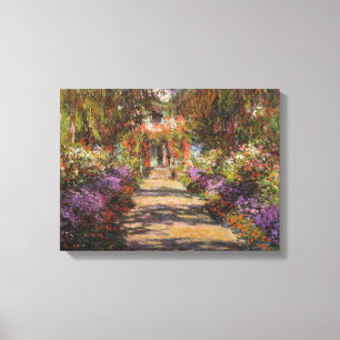 Toile Garden Path At Giverny 1902 By Claude Monet