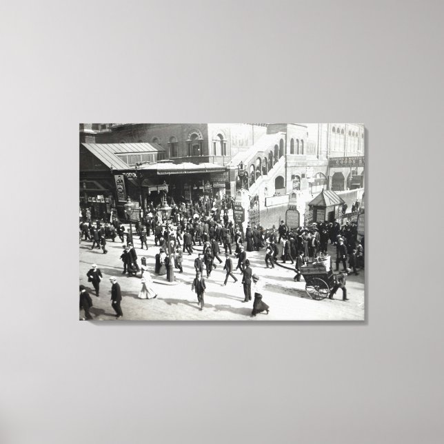 Toile Gare de Broad Street, Londres, vers 1890 (Recto)