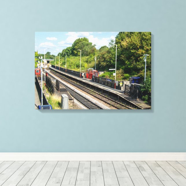 Toile Gare de Cottingley, Leeds (Insitu (Plancher de Bois))