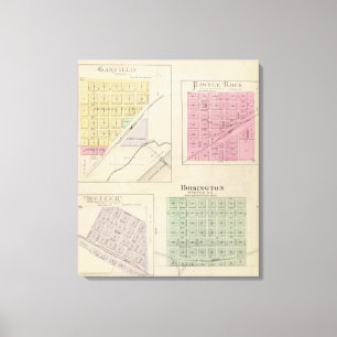 Toile Garfield, roche de Pawnee, Heizer, Hoisington, le