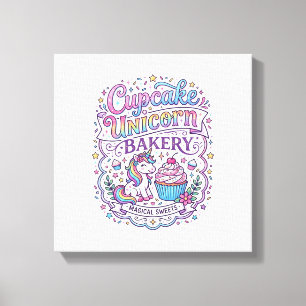 Toile Gâteau Licorne Licorne Boulangerie Fond Blanc Pr