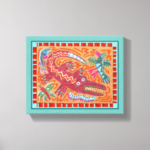 Toile Gator d'art populaire
