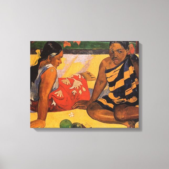 Toile Gauguin Polynésie Française Tahiti Femmes Peinture (Recto)