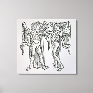 Toile Gémeaux (les jumeaux) une illustration du 'Poeti