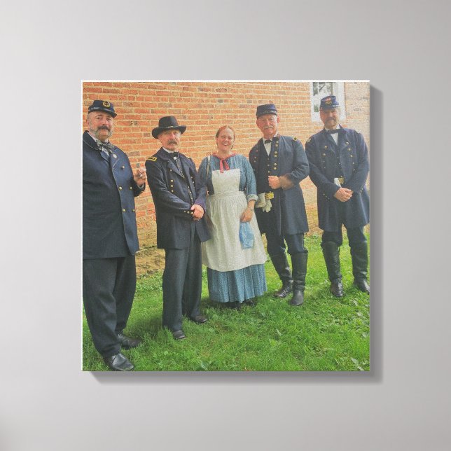 Toile Général de guerre civile et infirmière de guerre c (Recto)