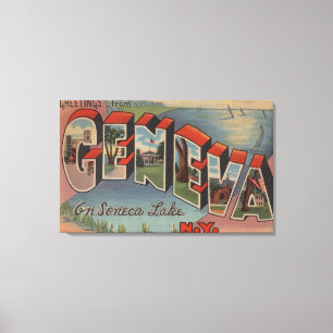 Toile Genève, New York - grandes scènes de lettre