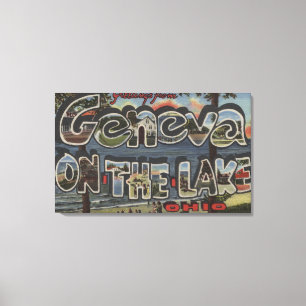 Toile Genève-sur-le-Lac, Ohio - grandes scènes de lettre