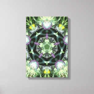 Toile Géométrie Herbilicielle Fractale Mandala Enveloppé