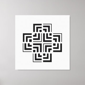 Toile Géométrie structurée | Moderne