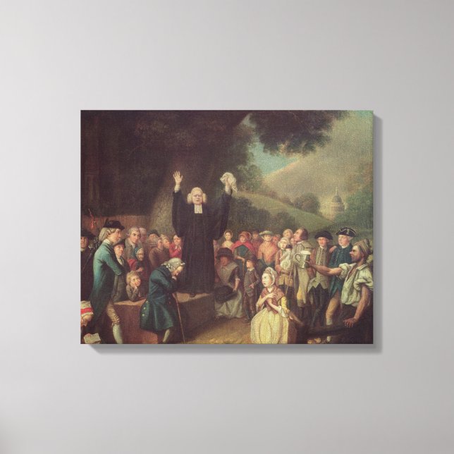 Toile George Whitefield prêche (Recto)