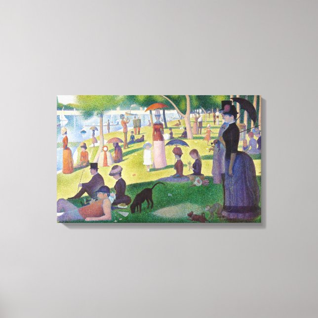 Toile Georges Seurat - Un dimanche sur La Grande Jatte (Recto)