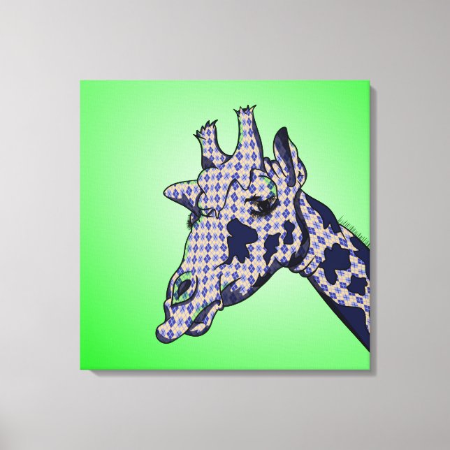 Toile girafe à motif hérissé (Recto)