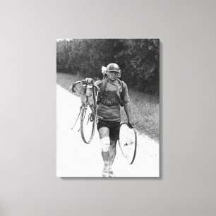 Toile Giusto Cerutti Tour de France 1928 Après L'Acciden