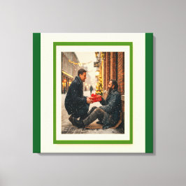 TOILE GIVING IS LOVING CHRISTMAS MESSAGE