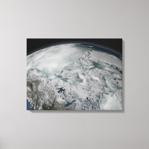Toile Glace de mer au-dessus de l'Amérique du Nord