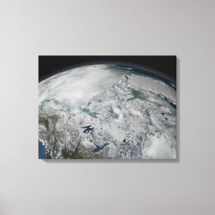 Toile Glace de mer au-dessus de l'Amérique du Nord