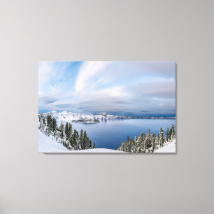 Toile Glace et neige Crater Lake Oregon