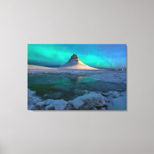 Toile Glace et neige Kirkjufell Mountain, Islande