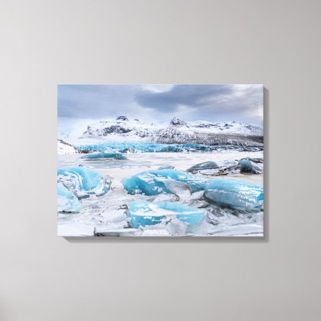 Toile Glacier Ice paysage, Islande (Recto)